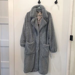 Free People Blue Teddy Coat, large